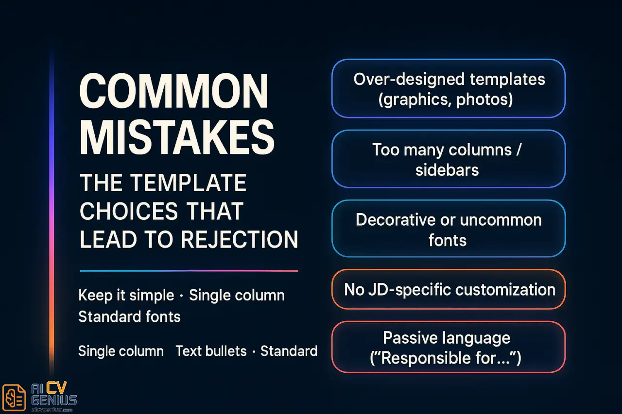 Common Mistakes The Template Choices That Lead To Rejection