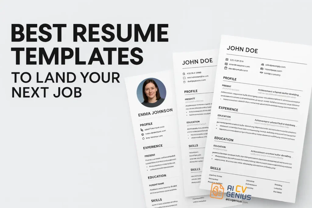 Best Resume Templates To Land Your Next Job