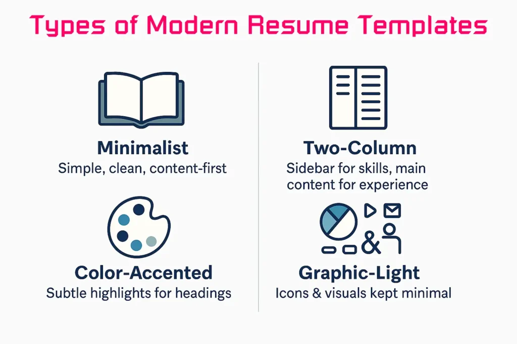 Modern Resume Templates That Get You Hired 9 Types Of Modern Resume Templates