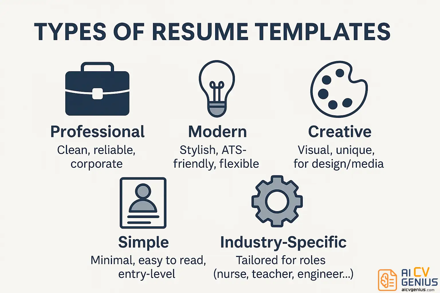 Types Of Resume Templates