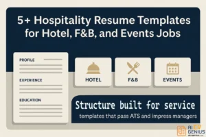 5+ Hospitality Resume Templates For Hotel, F&Amp;B, And Events Jobs
