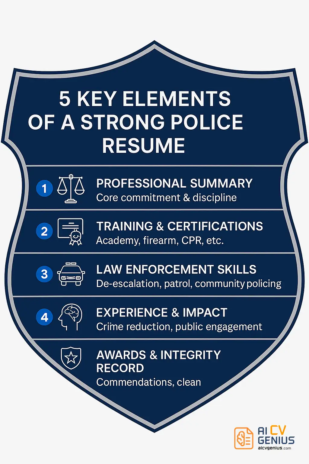 5 Key Elements Of A Strong Police Resume