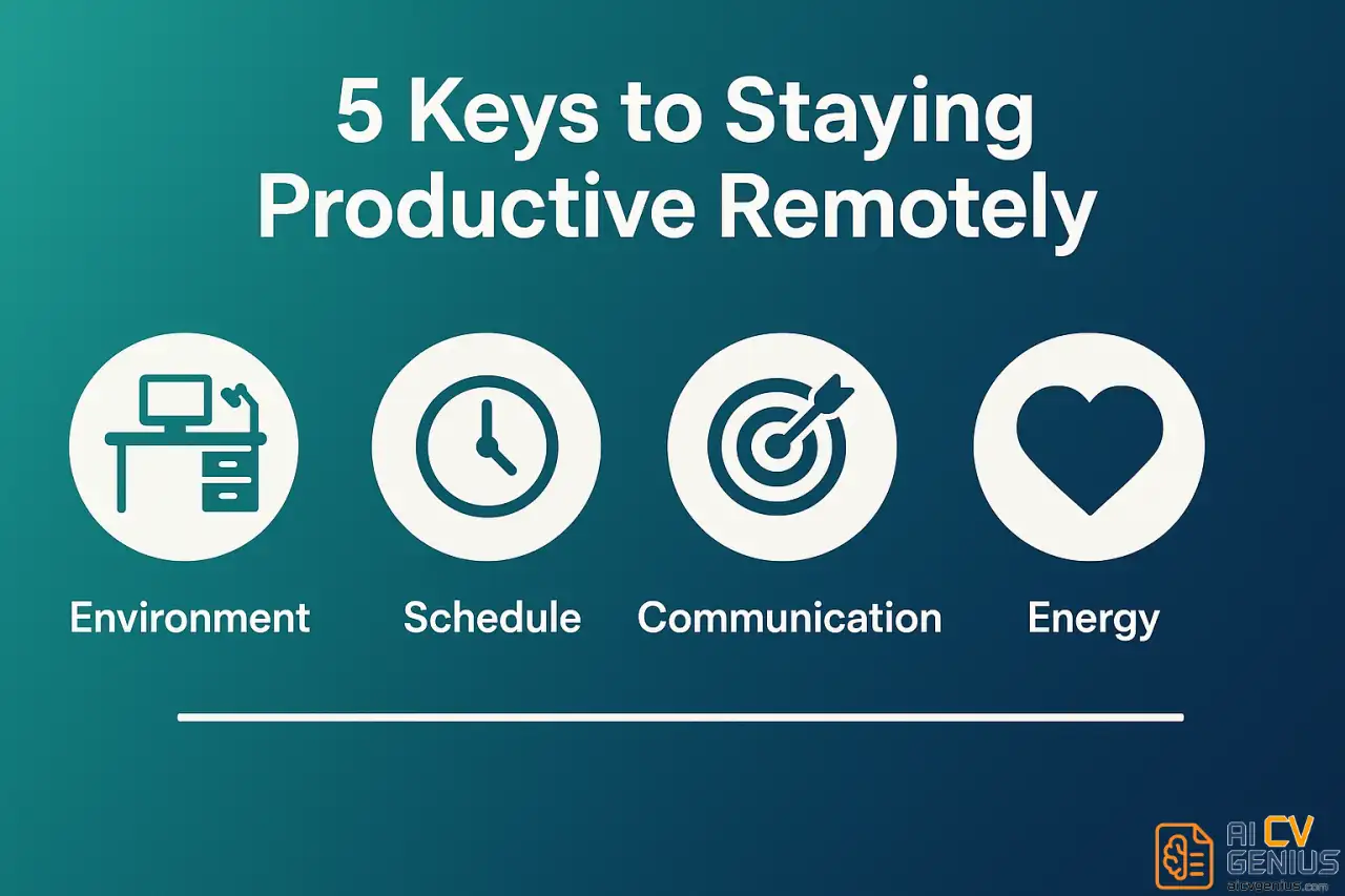 5 Keys To Staying Productive Remotely