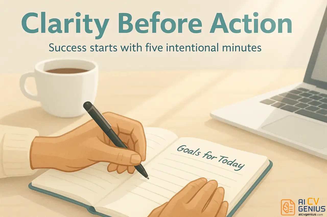 Morning Routines Of Successful Job Seekers: How To Start Each Day With Focus And Confidence 3 Clarity Before Action