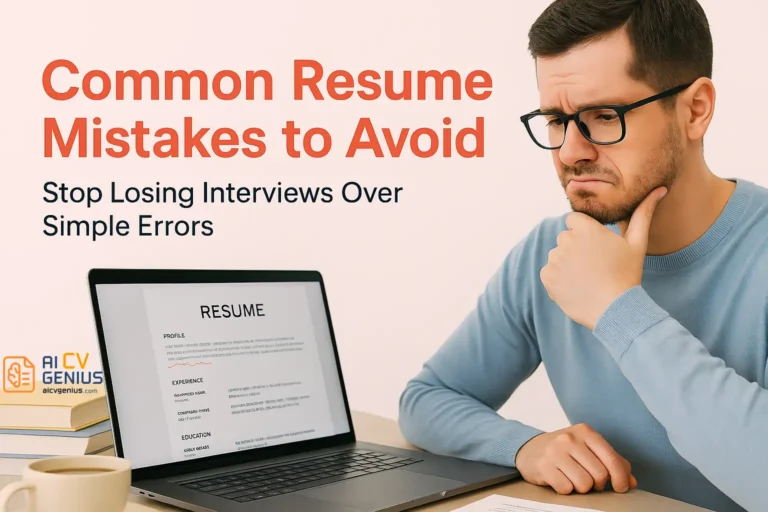 Common Resume Mistakes to Avoid (and How to Fix Them)