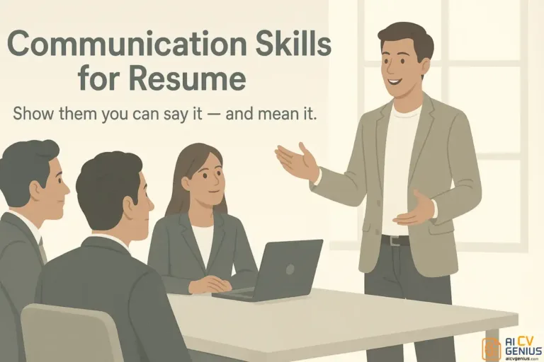Communication Skills for Resume (With Examples That Get Noticed)