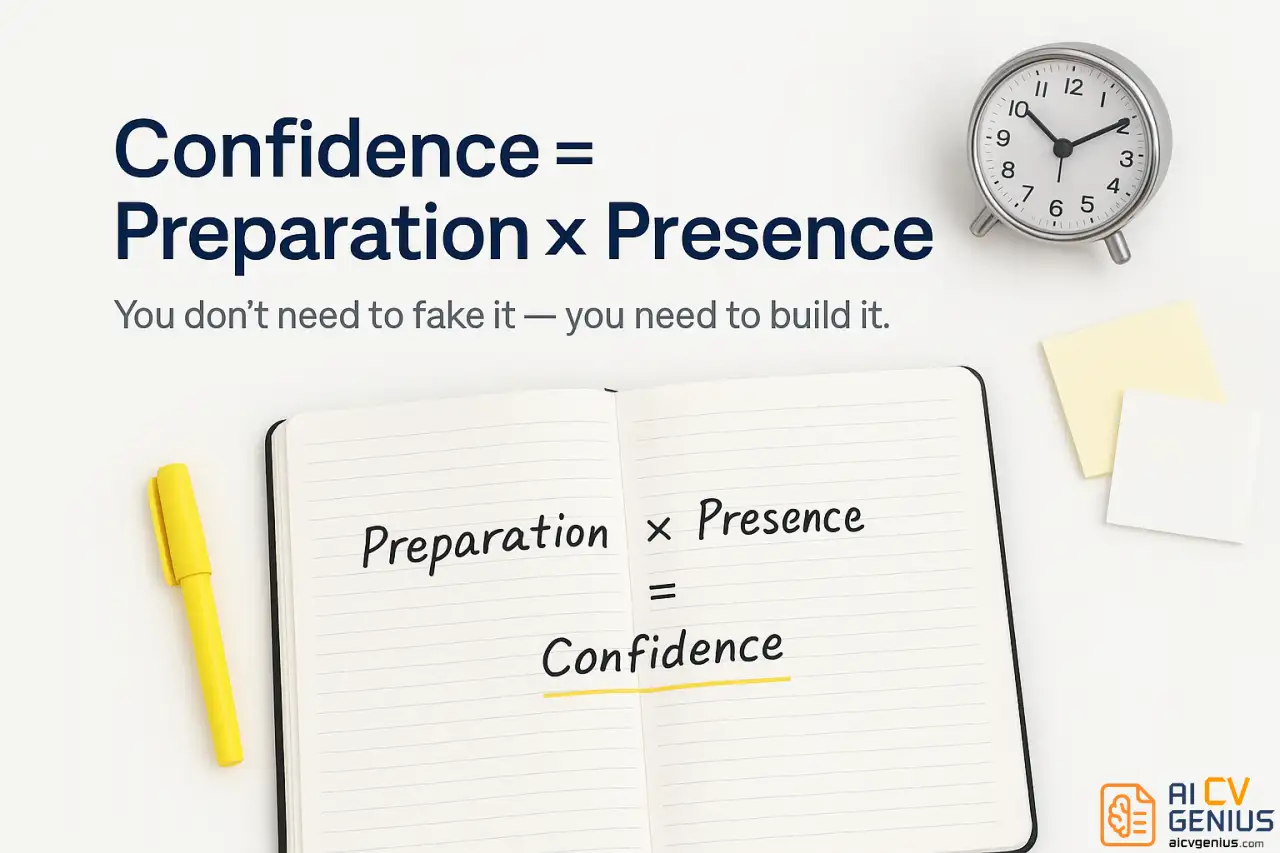 Confidence = Preparation × Presence