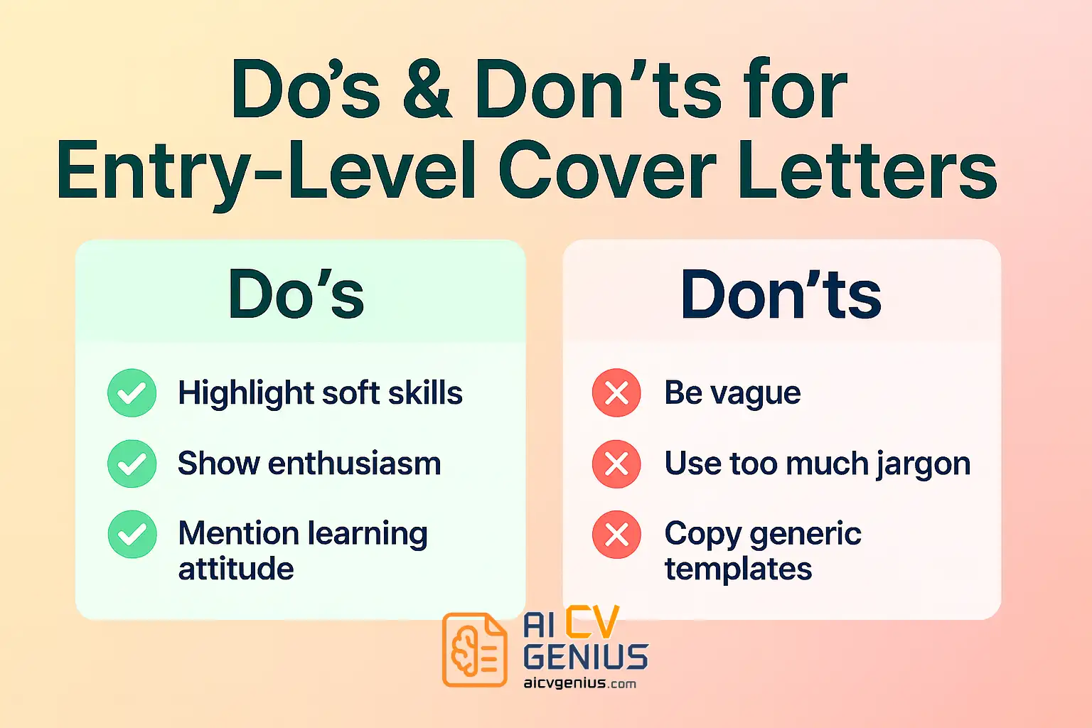 Do’s &Amp; Don’ts For Entry-Level Cover Letters