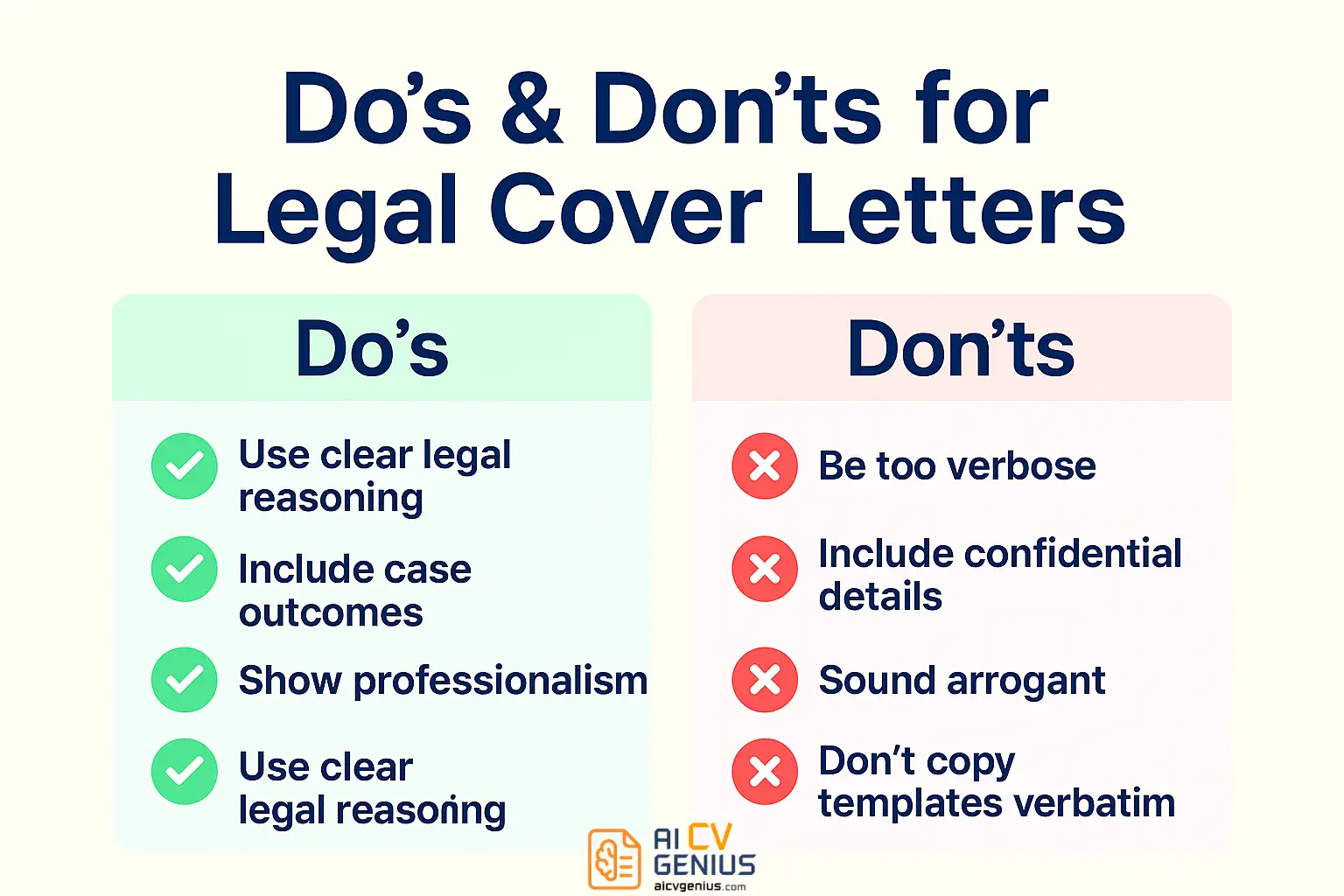 Do’s &Amp; Don’ts For Legal Cover Letters
