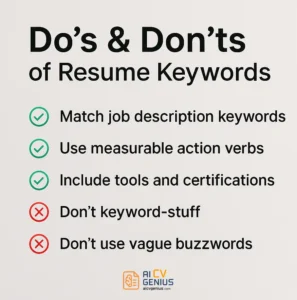 Do’s &Amp; Don’ts Of Resume Keywords