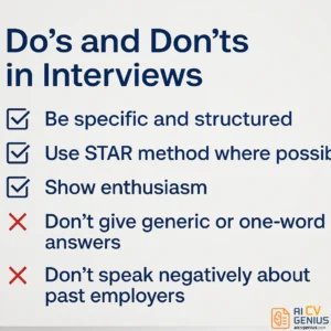 Do’s And Don’ts In Interviews