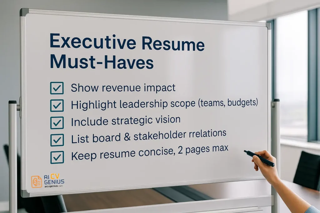 Executive Resume Must-Haves