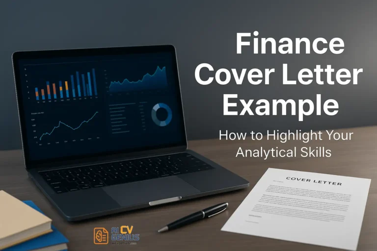 Finance Cover Letter Example: How to Highlight Your Analytical Skills