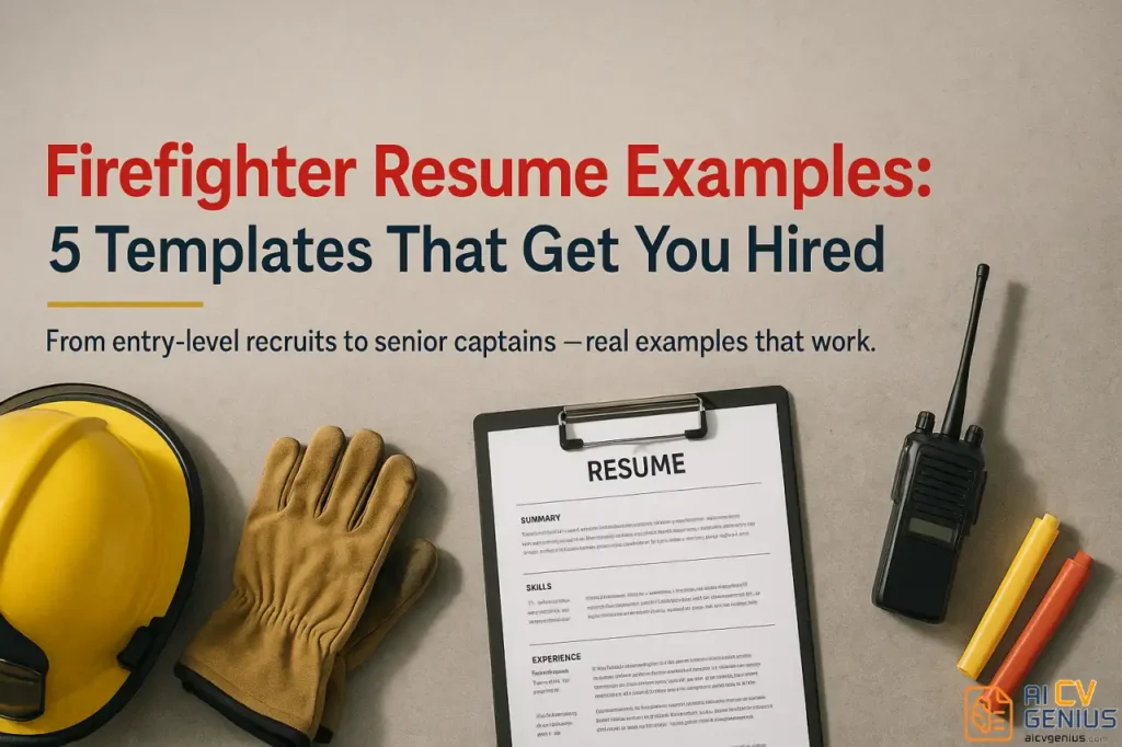 Firefighter Resume Examples