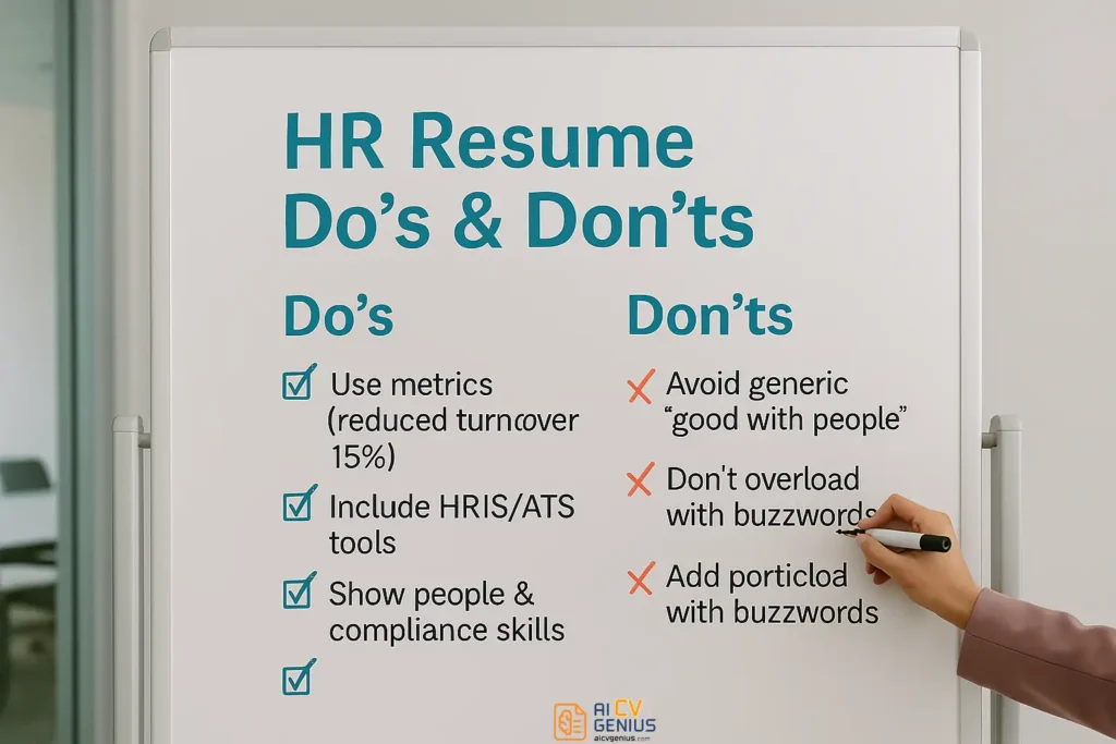 Hr Resume Do’s &Amp; Don’ts