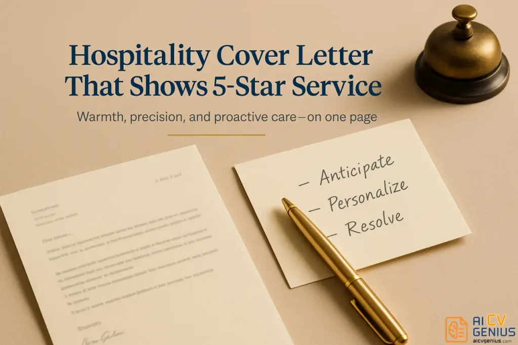 Hospitality Cover Letter That Shows 5-Star Service 1 Hospitality Cover Letter That Shows 5 Star Service