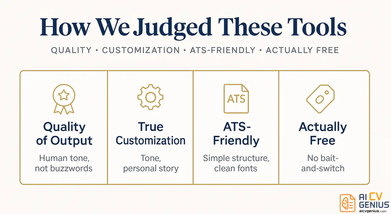 How We Judged These Tools