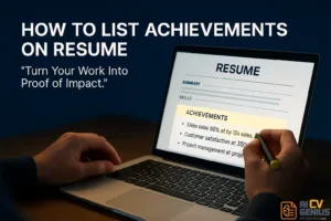 How To List Achievements On Resume – Turn Your Work Into Proof Of Impact