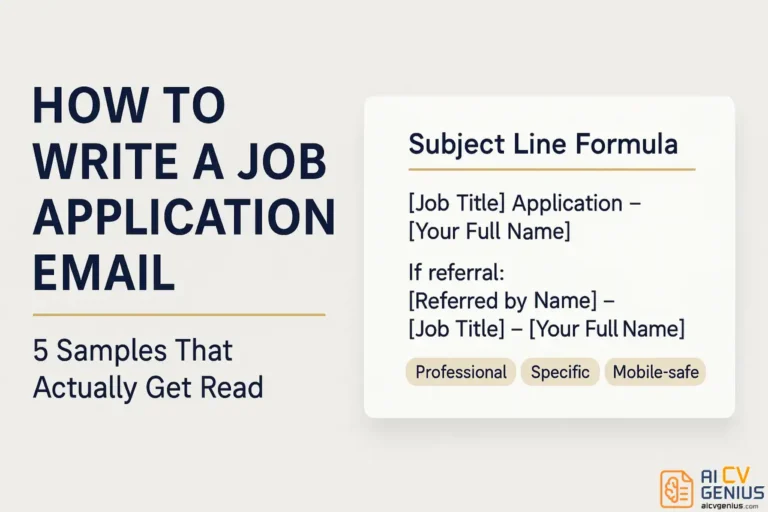 How to Write a Job Application Email: 5 Samples That Work