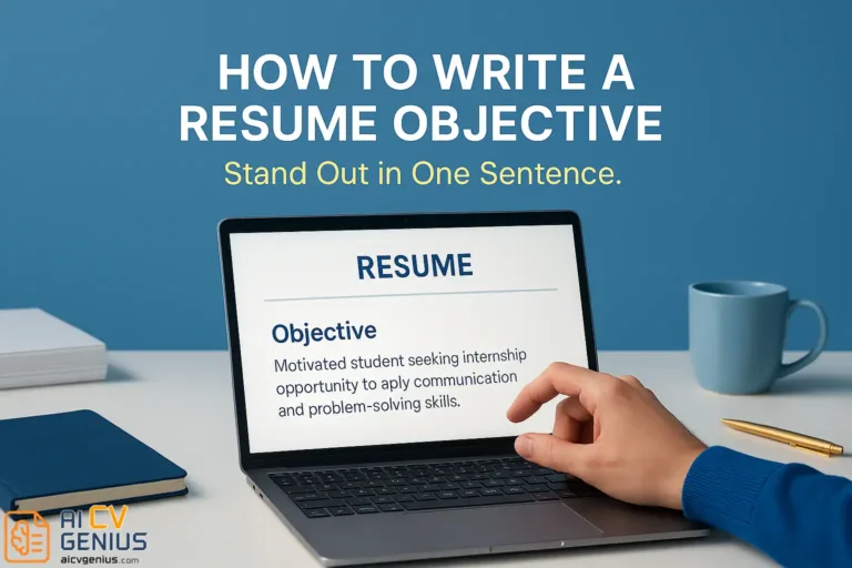 How to Write a Resume Objective – Stand Out in One Sentence