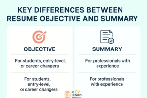 Key Differences Between Resume Objective And Summary