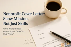 Nonprofit Cover Letter Show Mission, Not Just Skills