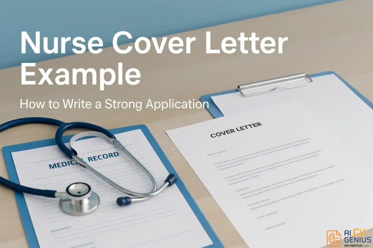 Nurse Cover Letter Example – How to Write a Strong Application