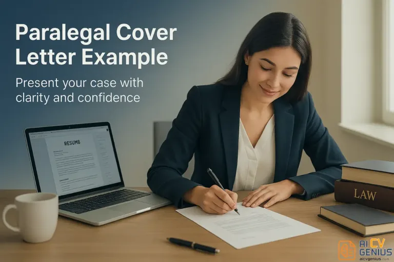 Paralegal Cover Letter Example: How to Write a Compelling Legal Job Application