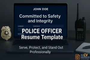 Police Officer Resume Template: Serve, Protect, And Stand Out Professionally