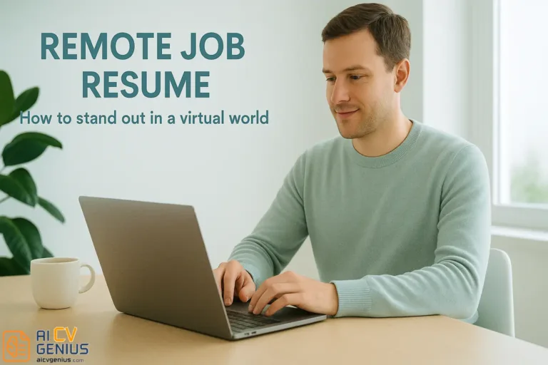 Remote Job Resume: How to Stand Out in a Virtual World