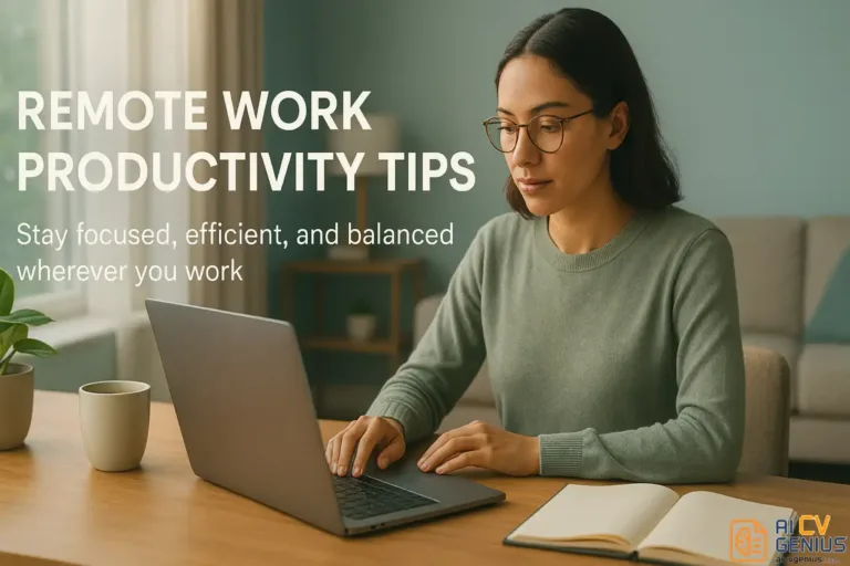 Remote Work Productivity Tips: How to Stay Focused, Efficient, and Balanced