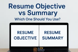 Resume Objective Vs Summary
