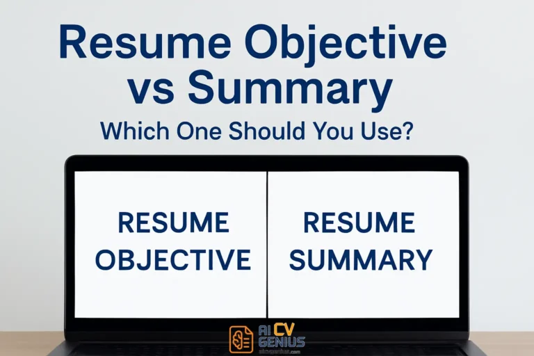Resume Objective vs Summary: Which One Should You Use?