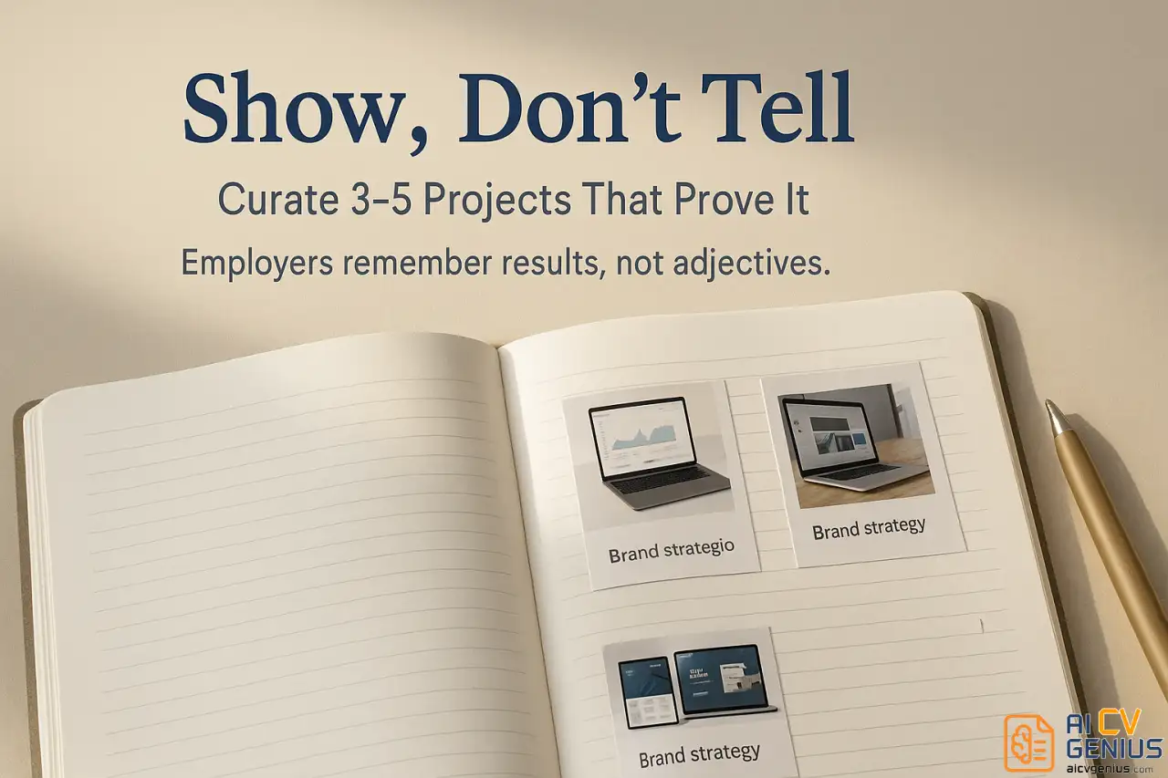 Show, Don’t Tell - Curate 3–5 Projects That Prove It