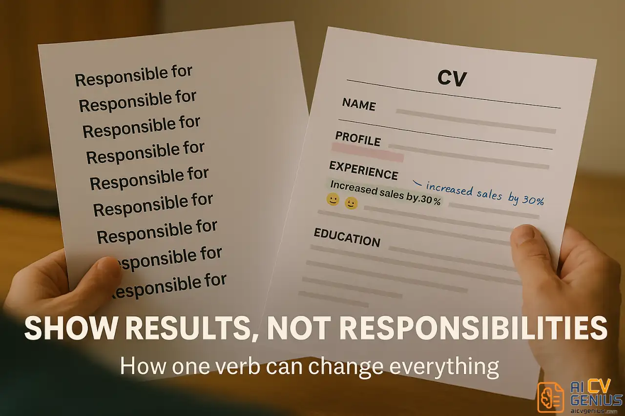 Show Results, Not Responsibilities