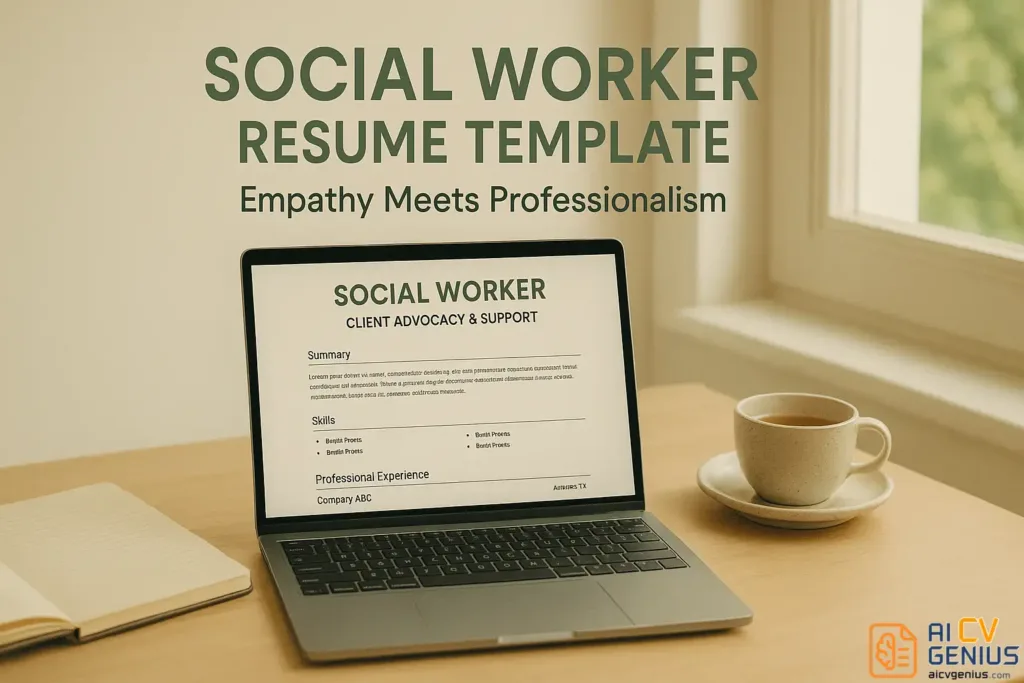 Social Worker Resume Template: Real Examples &Amp; Writing Guide