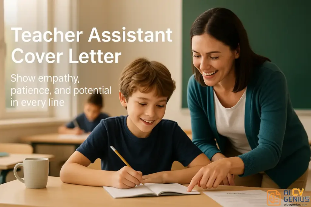 Teacher Assistant Cover Letter: How To Write A Compassionate And Professional Application