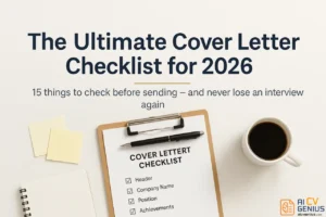 The Ultimate Cover Letter Checklist For 2026