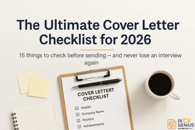 The Ultimate Cover Letter Checklist for 2026 (15 Things to Check Before Sending)