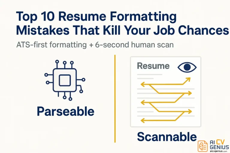 Top 10 Resume Formatting Mistakes That Kill Your Job Chances