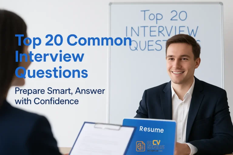 Top 20 Common Interview Questions and How to Answer Them