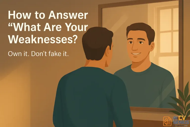 How to Answer “What Are Your Weaknesses?” (With Honesty and Confidence)