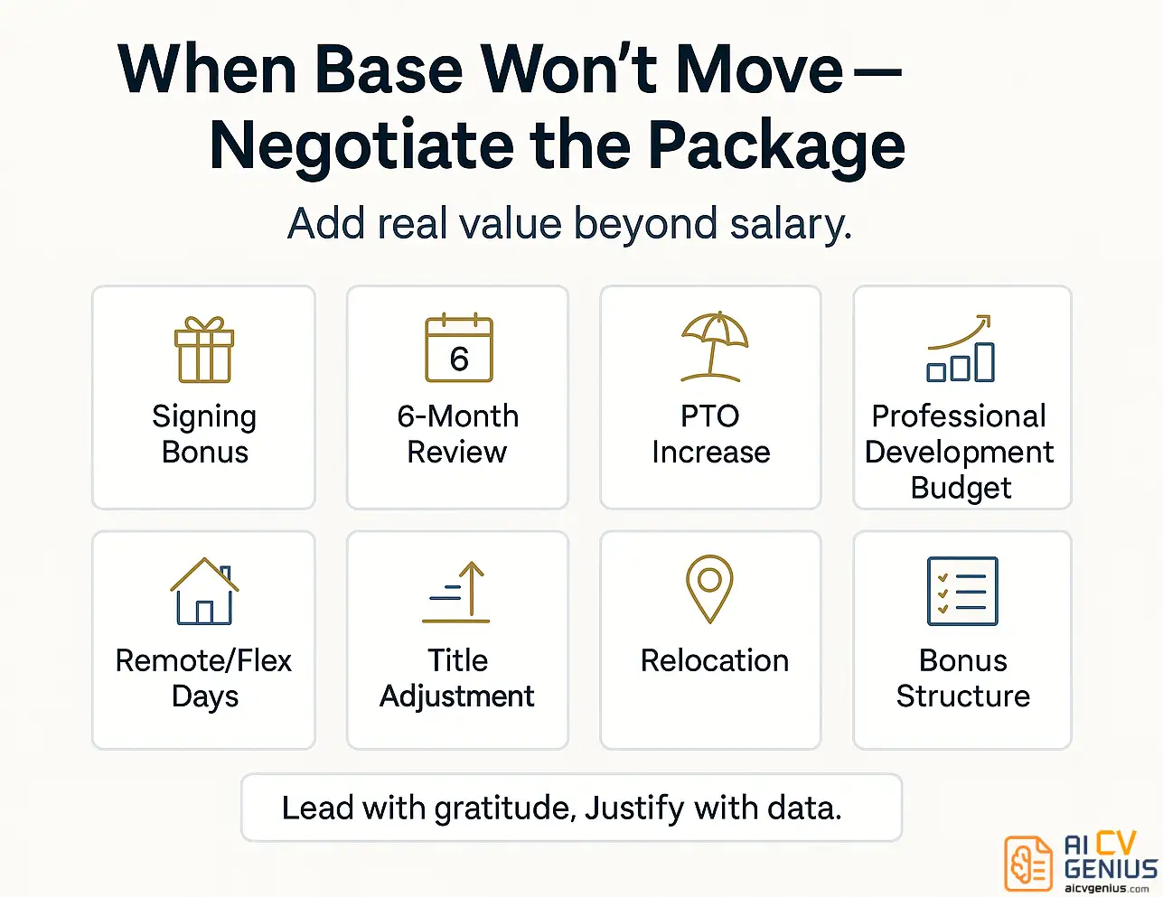 When Base Won’t Move - Negotiate The Package