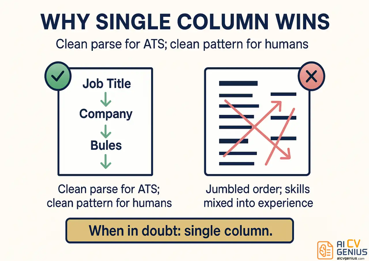 Why Single Column Wins