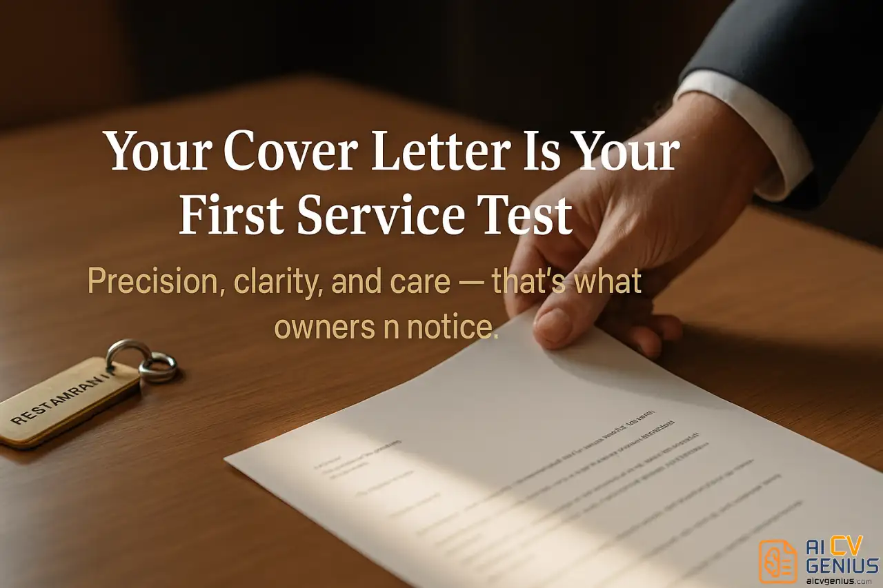 Your Cover Letter Is Your First Service Test