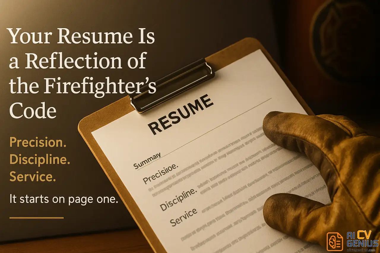 Your Resume Is A Reflection Of The Firefighter’s Code
