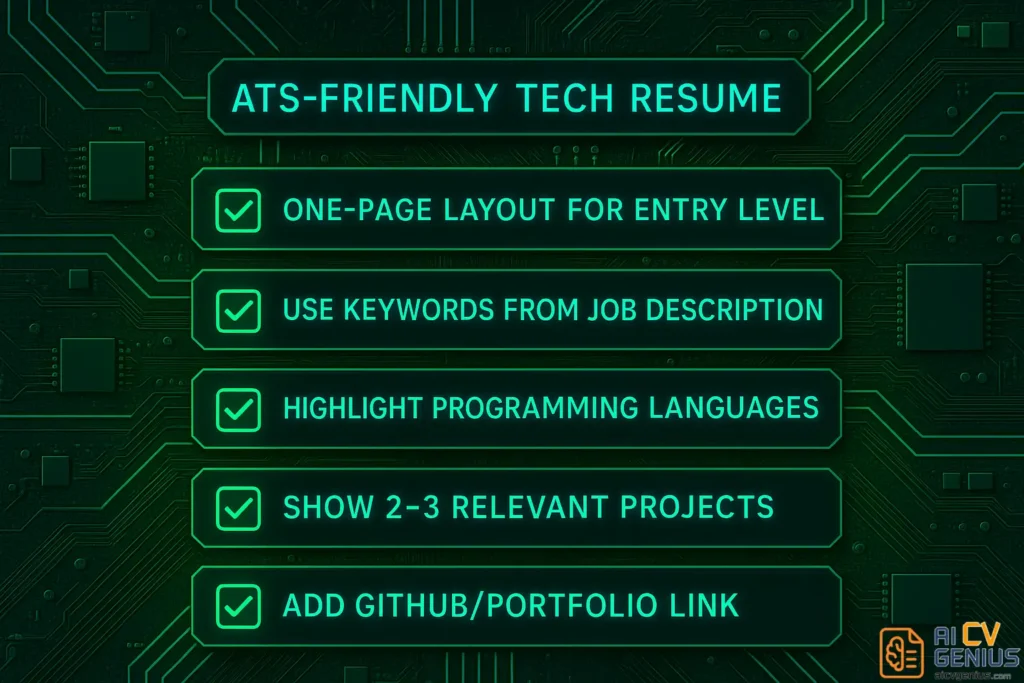 Ats-Friendly Tech Resume