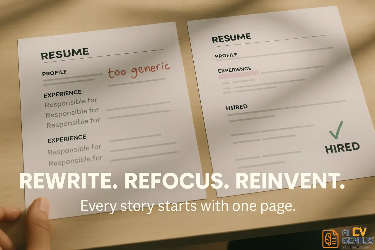 Rewrite. Refocus. Reinvent.