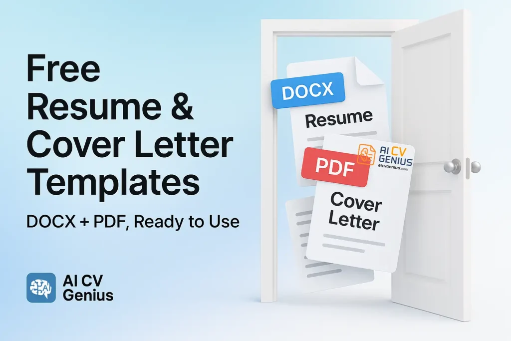 Download Free Resume And Cover Letter Templates (Docx &Amp; Pdf) From Ai Cv Genius