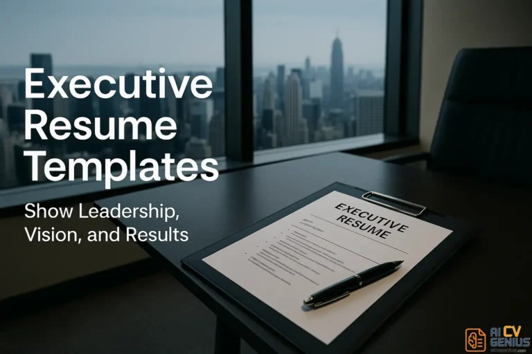 Executive Resume Template: Lead With Authority and Impact